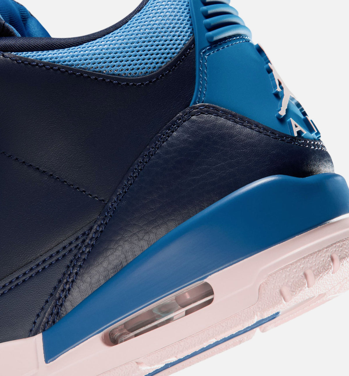 Air Jordan 3 Retro Sport Renaissance 女子休闲运动鞋 - 深海蓝/粉笔白/跑道红
