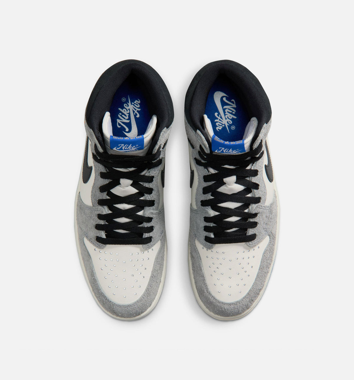 Air Jordan 1 Retro High OG 男士休闲运动鞋 - 酷灰/黑/帆白/皇家蓝
