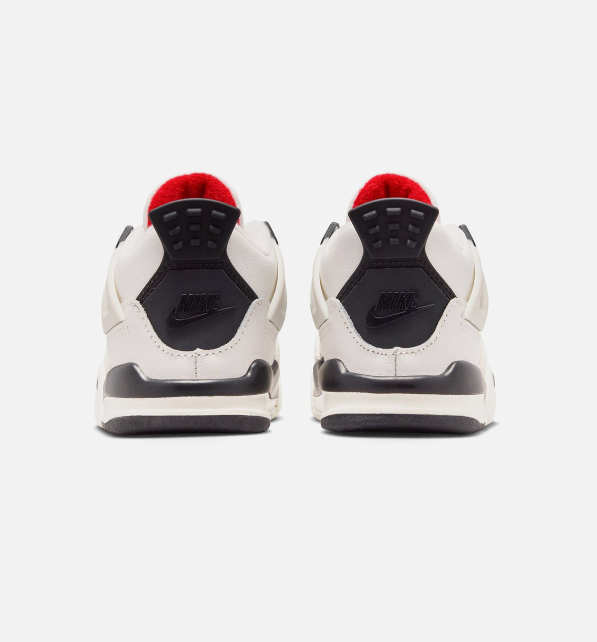 Air Jordan 4 Retro Flight Club 婴幼童休闲运动鞋 - 帆白/黑/大学红