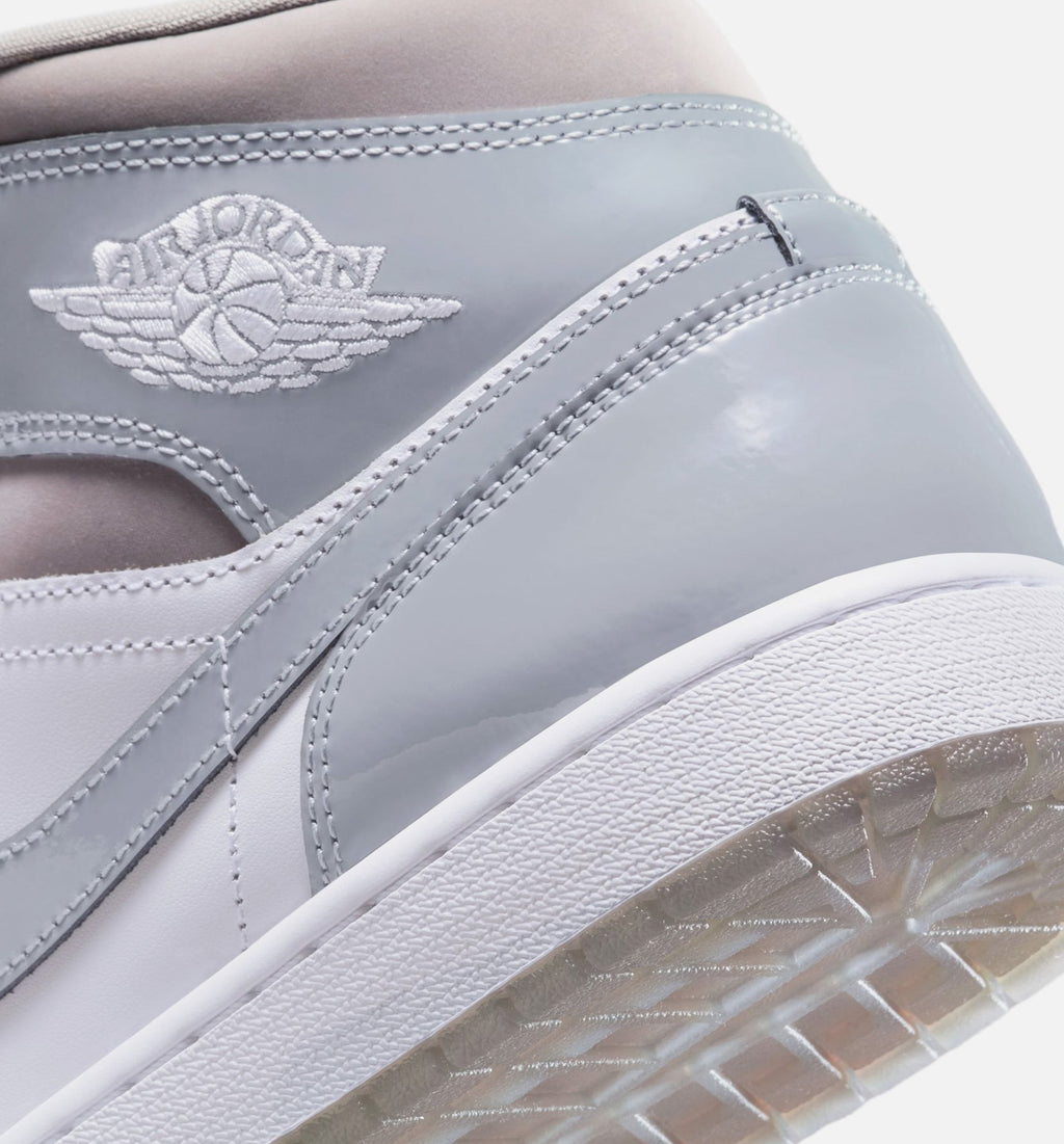 Air Jordan 1 Mid SE Cool Grey 男士休闲运动鞋 - 冷灰色/中灰色