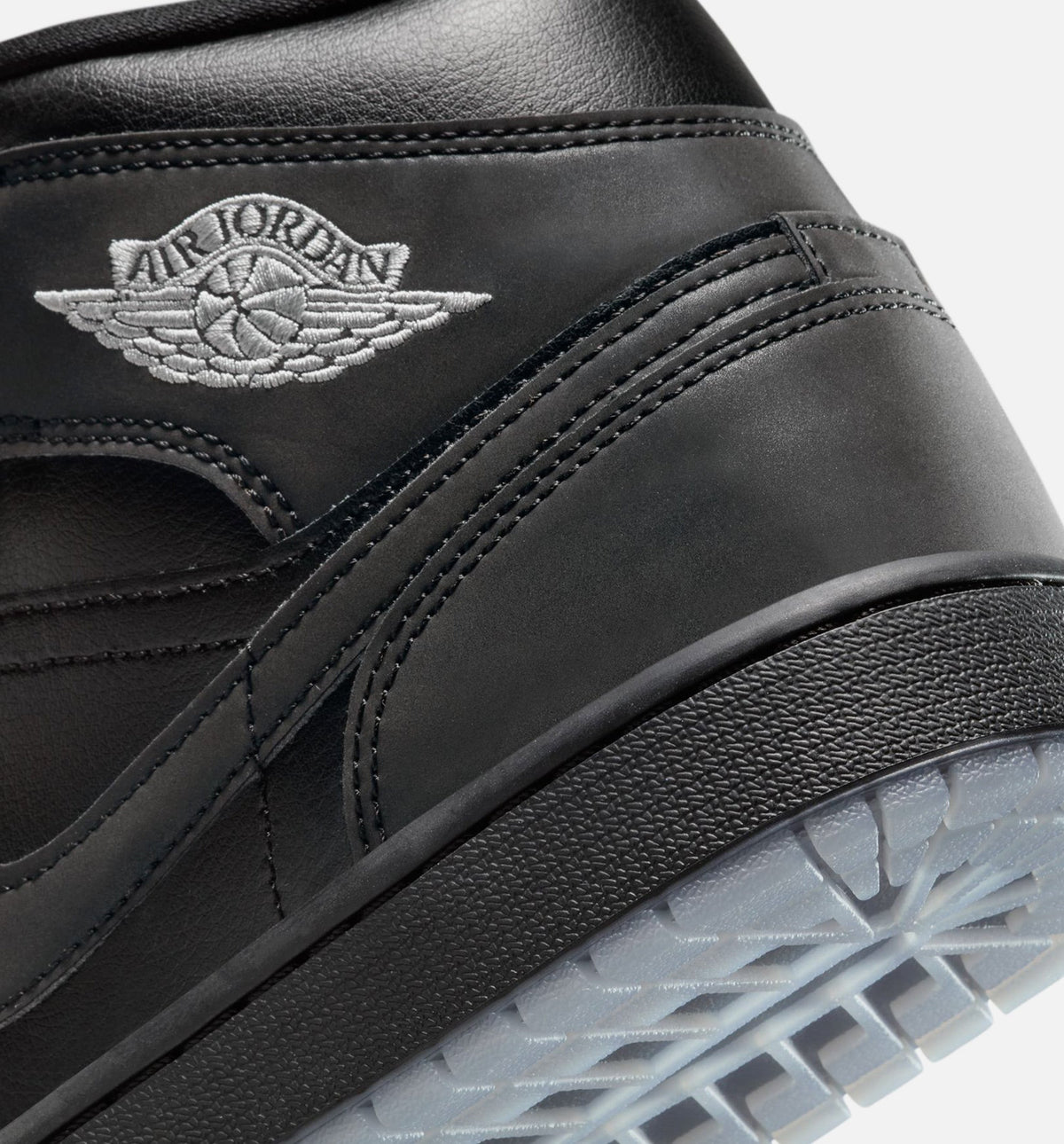 Air Jordan 1 Mid SE 男士休闲运动鞋 - 黑/灰