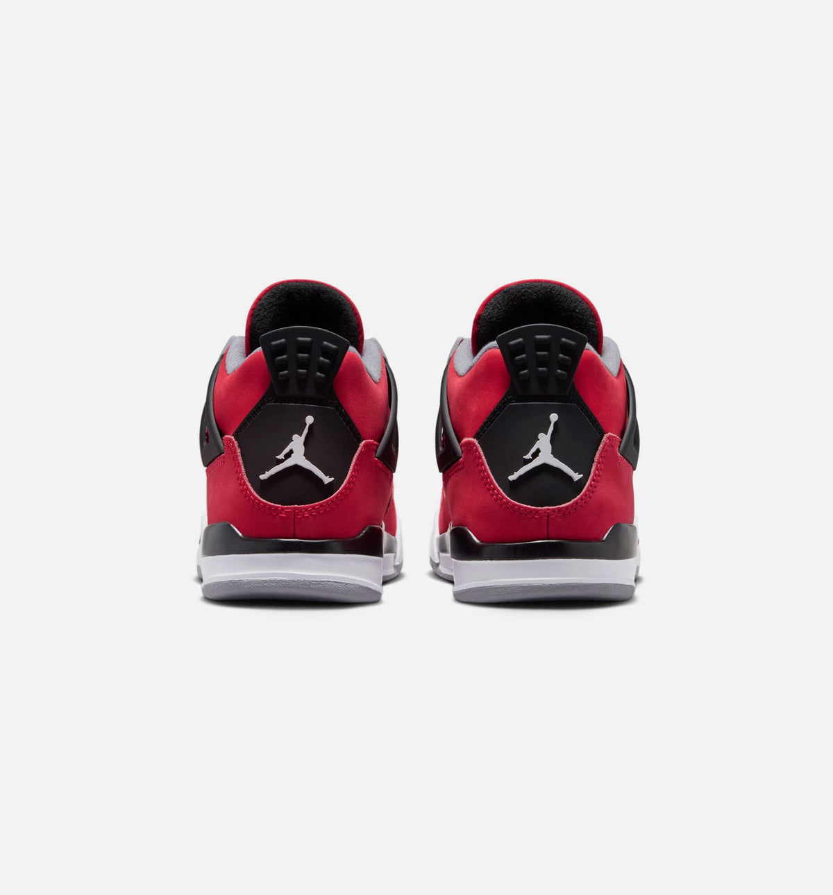 Air Jordan 4 Retro Toro Bravo 学龄前儿童休闲运动鞋 - 火焰红/白色/黑色/水泥灰
