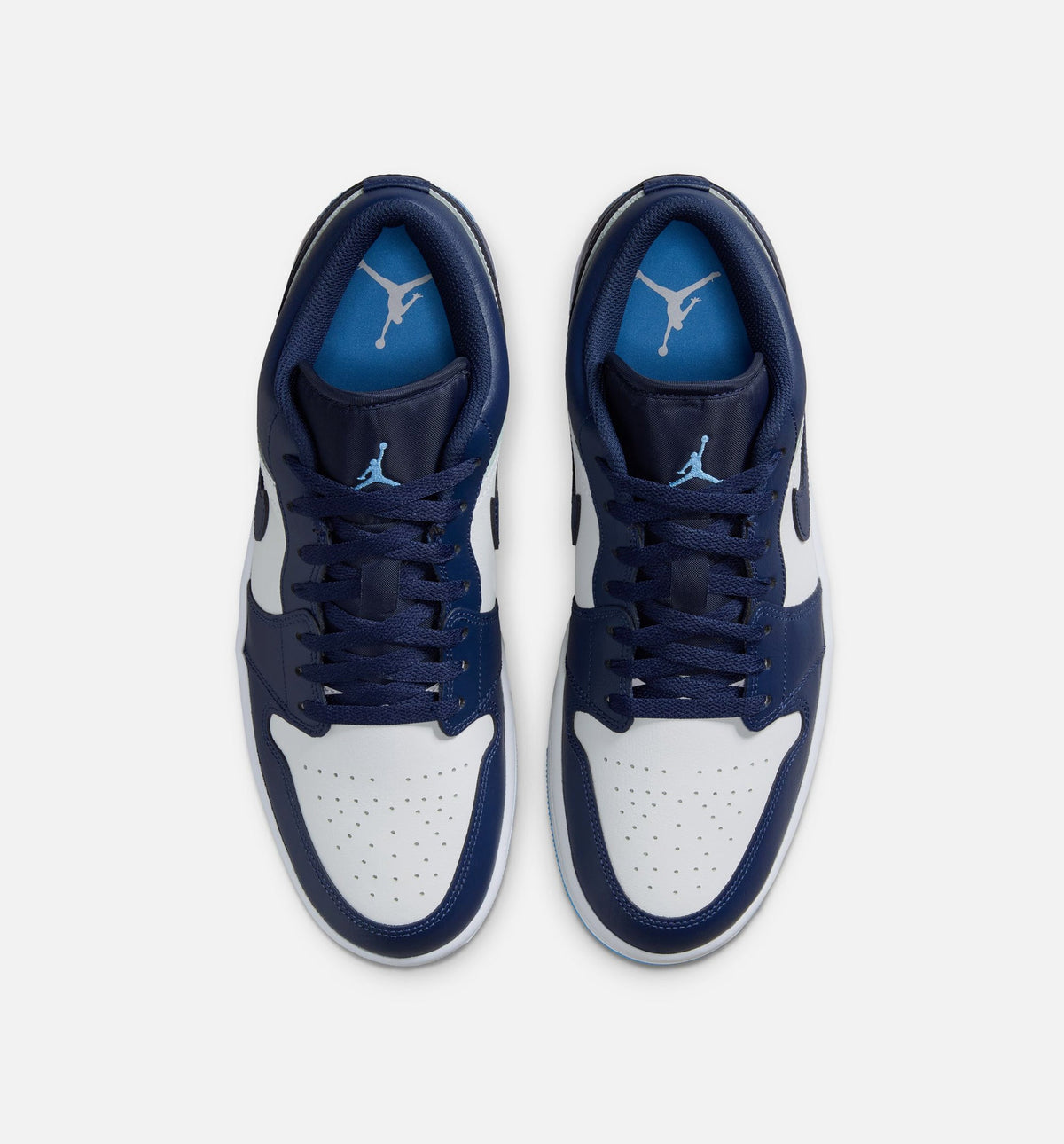 Air Jordan 1 Low 男士休闲运动鞋 - 午夜海军蓝/大学蓝/白
