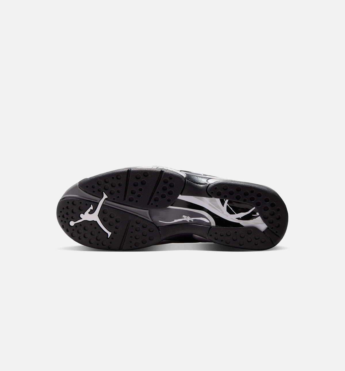 Air Jordan 8 Retro Chrome Black And Light Graphite 男士休闲运动鞋 - 黑色/白色/浅石墨灰