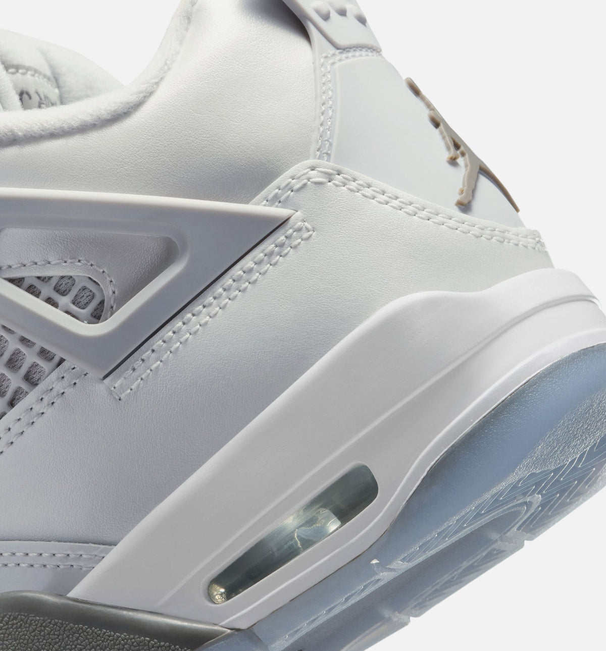 Air Jordan 4 Retro 大童休闲运动鞋 - 光子灰/冰蓝/锡灰