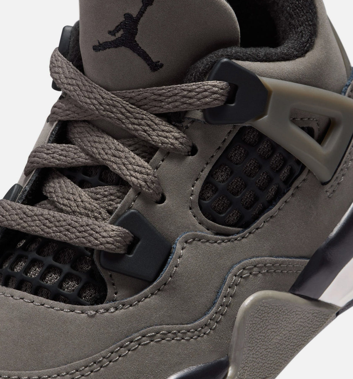 Air Jordan 4 Retro 婴幼童休闲鞋 - 洞穴石灰/黑/月尘色