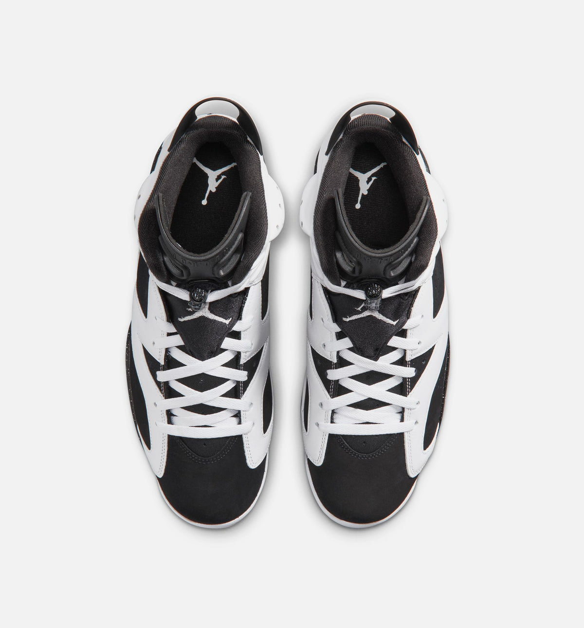Air Jordan 6 Retro Black And White 男士休闲运动鞋 - 黑色/白色