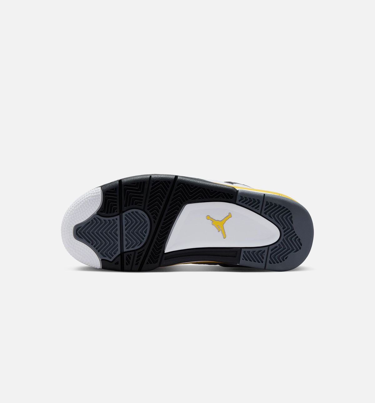 Air Jordan 4 Retro Rare Air Tour Yellow 大童休闲运动鞋 - 白色/深蓝灰/黑色/巡游黄