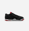 Air Jordan 4 RM 男士休闲运动鞋 - 黑色/狼灰/白色/校队红
