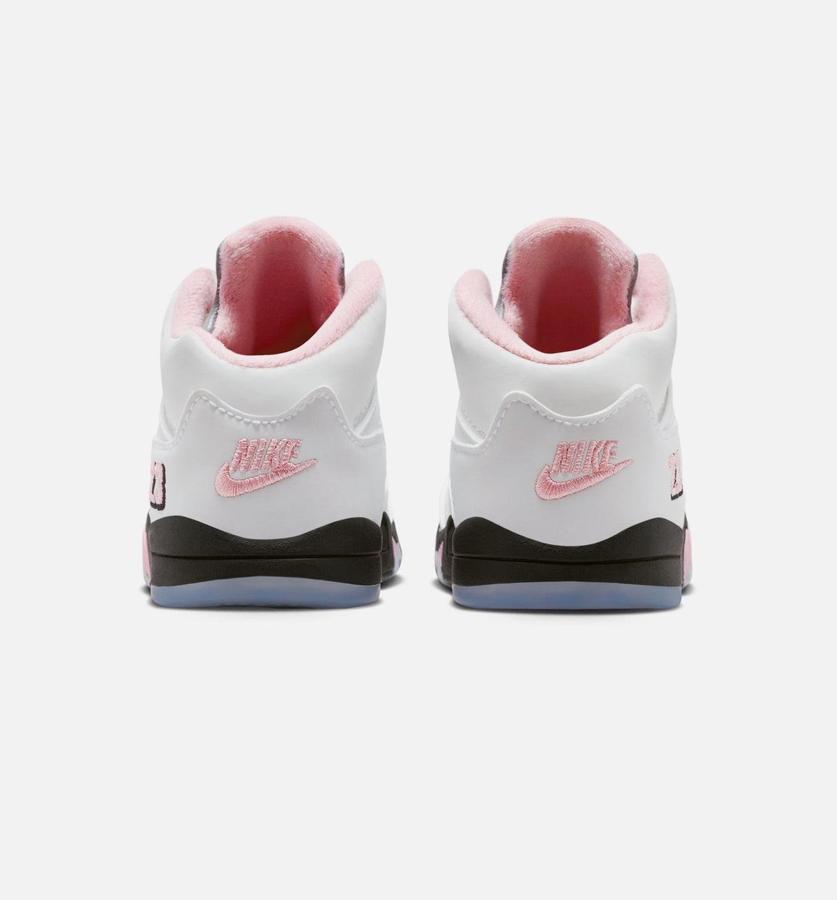 Air Jordan 5 Retro Medium Soft Pink 婴幼童休闲运动鞋 - 白色/黑色/柔粉色