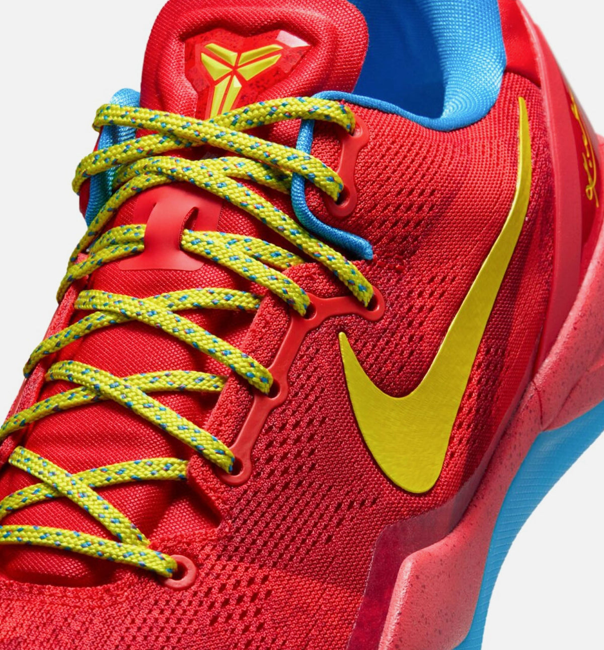 Kobe VIII Protro Year Of The Horse 男士休闲运动鞋 - 浅绯红/亮蓝色/亮香橼黄