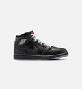 Air Jordan 1 Mid SE 男士休闲运动鞋 - 黑/灰
