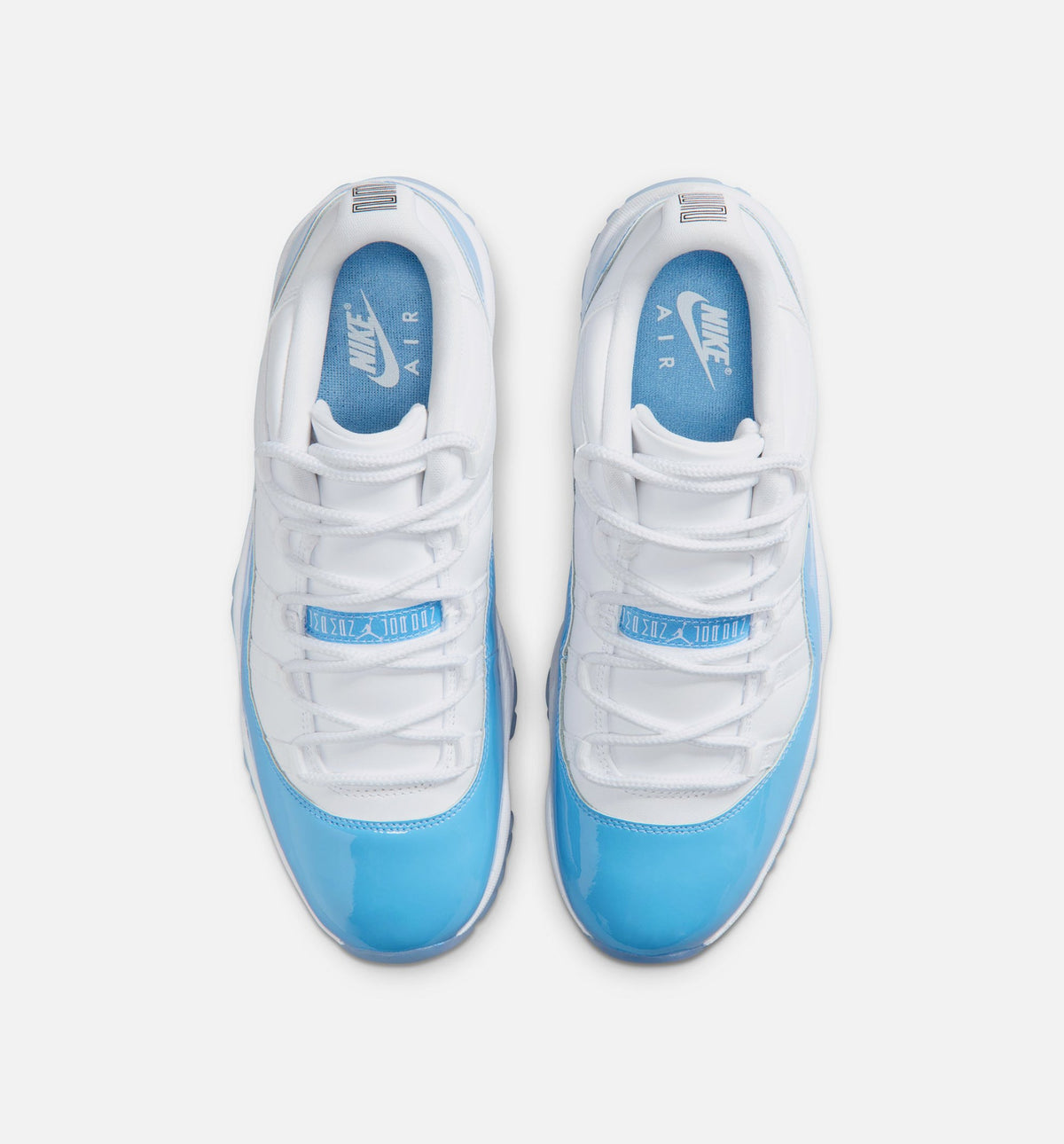 Air Jordan 11 Retro Low University Blue 男士休闲运动鞋 - 白色/大学蓝/黑色