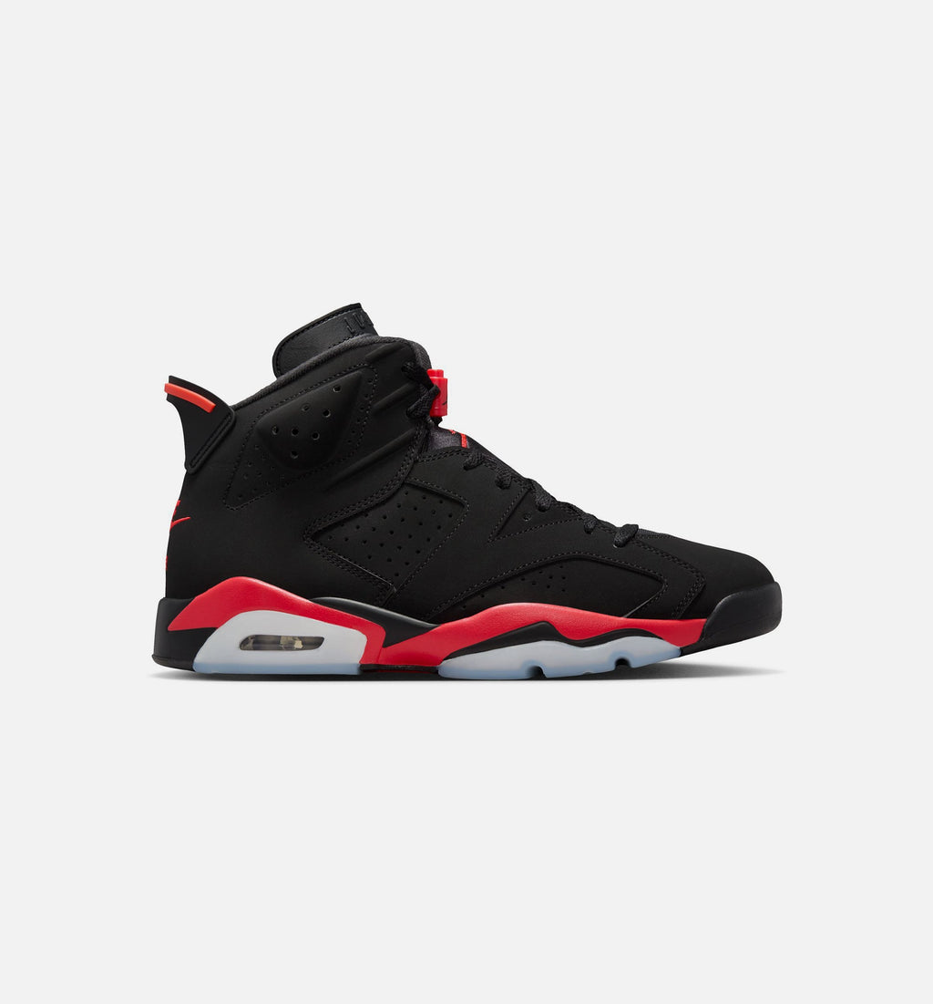 Air Jordan 6 Retro Infrared Salesman 男士休闲运动鞋 - 黑色/浅猩红色