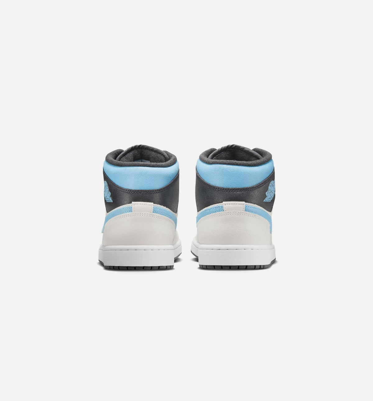Air Jordan 1 Mid SE 男士休闲运动鞋 - 峰顶白/冰蓝/黑
