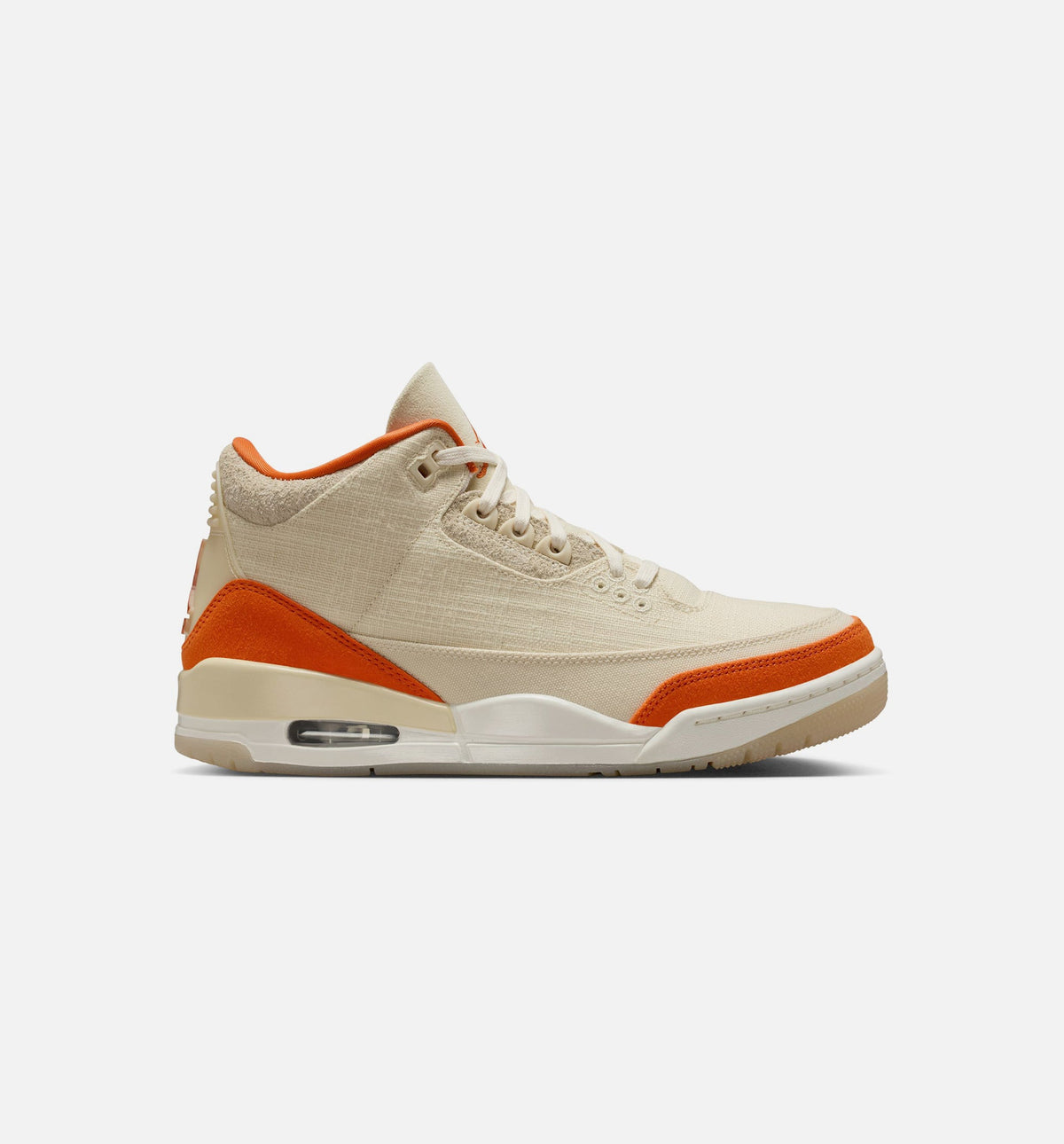 Air Jordan 3 Retro Starfish 女士休闲运动鞋 - 化石灰/海星橙/帆白