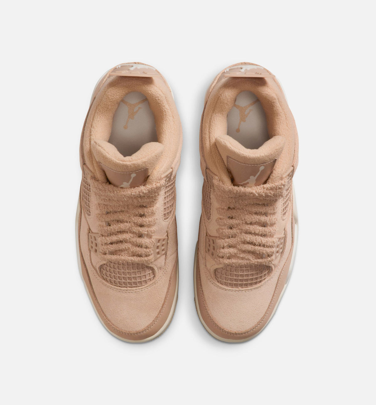 Air Jordan 4 Retro Cozy Girl 女士休闲运动鞋 - 麻色/淡木棕