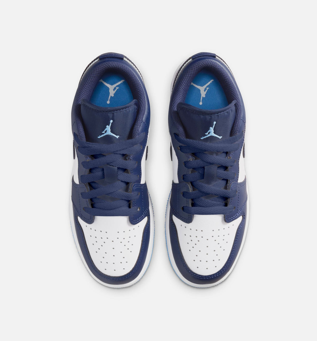 Air Jordan 1 Low 大童休闲运动鞋 - 午夜海军蓝/大学蓝/白