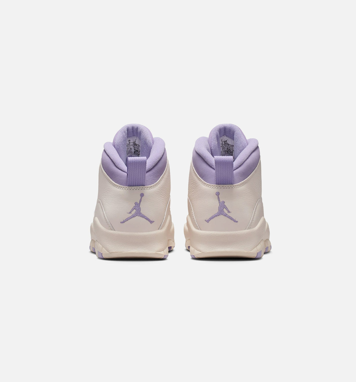 Air Jordan 10 Retro Hydrangeas 女士休闲运动鞋 - 粉笔白/绣球花紫/野葡萄紫