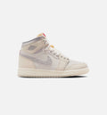 Air Jordan 1 Retro High OG 大童休闲运动鞋 - 帆白/大学红/淡象牙白