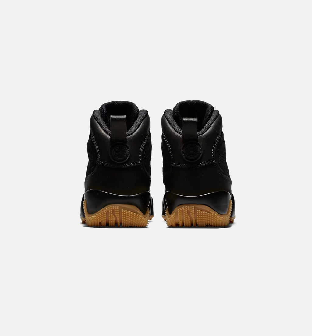 Air Jordan 9 Retro 男士休闲靴 - 黑色/生胶色/浅棕色