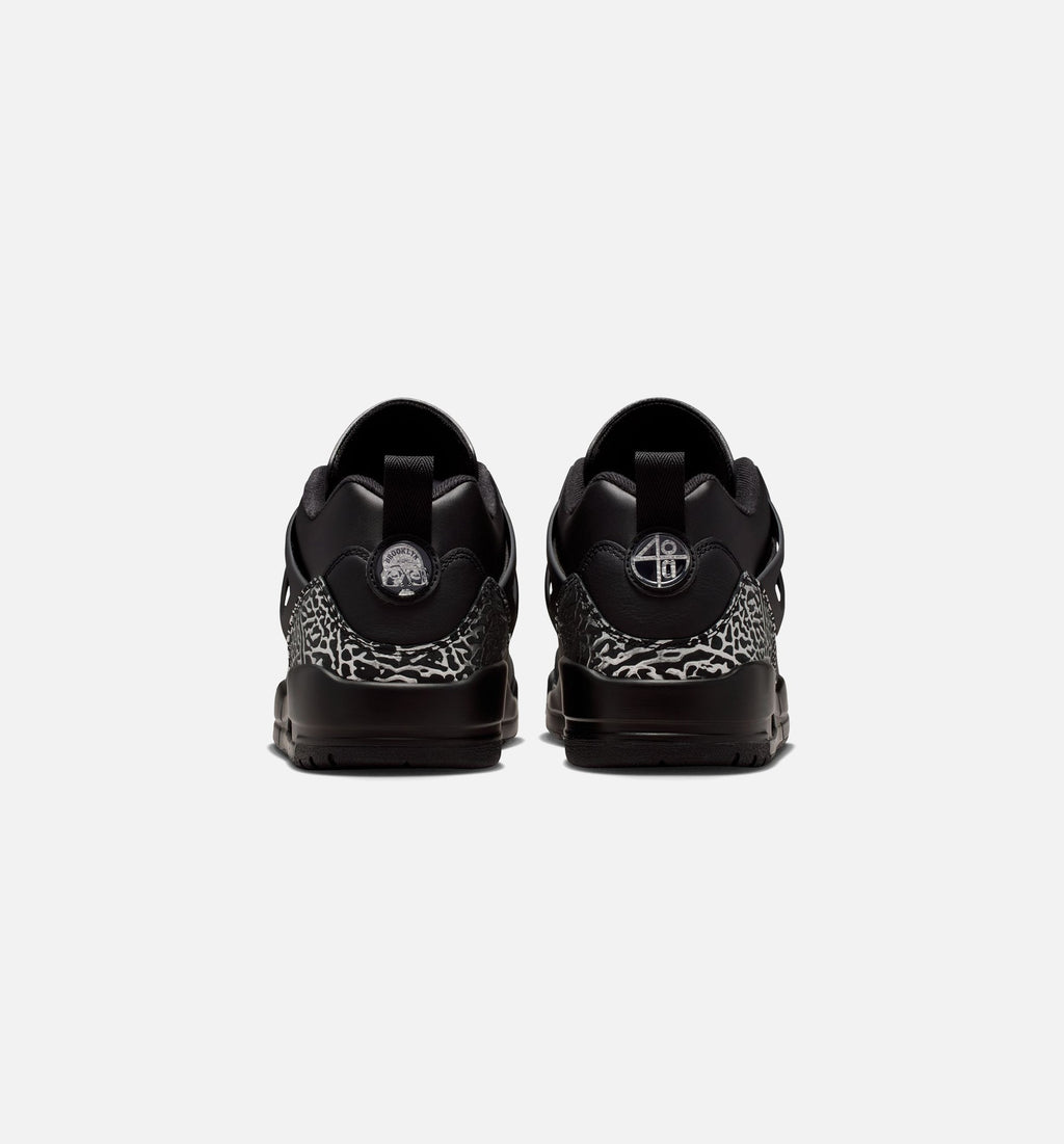 Spizike Low 男士篮球鞋 - 黑色/金属银