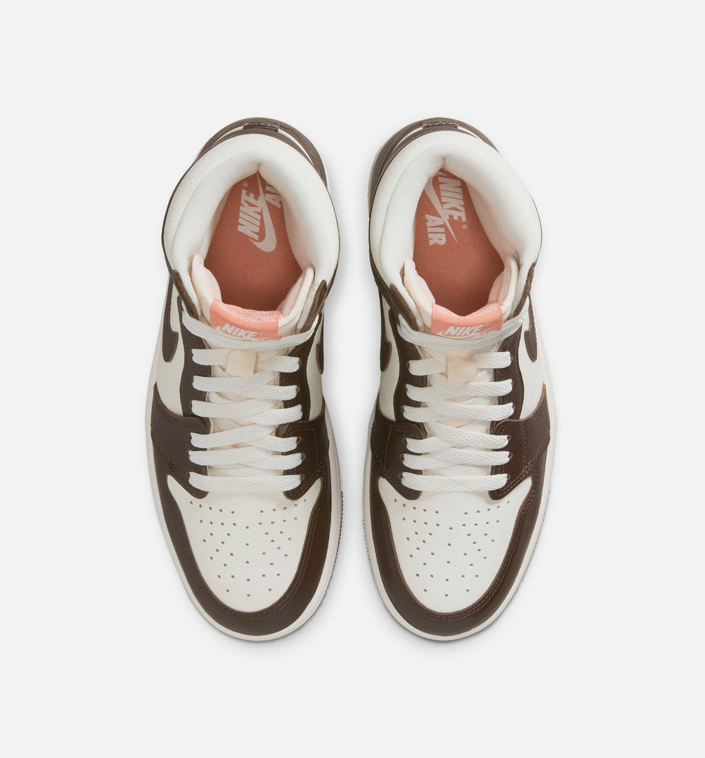 Air Jordan 1 Retro High OG 女子休闲运动鞋 - 巴洛克棕/浅茜草根红/帆白