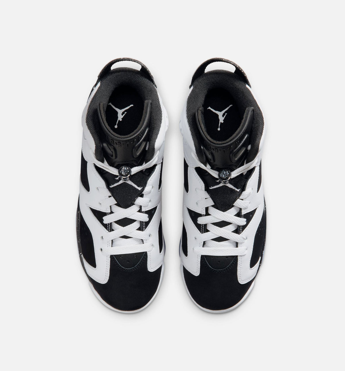 Air Jordan 6 Retro Black And White 大童休闲运动鞋 - 黑色/白色