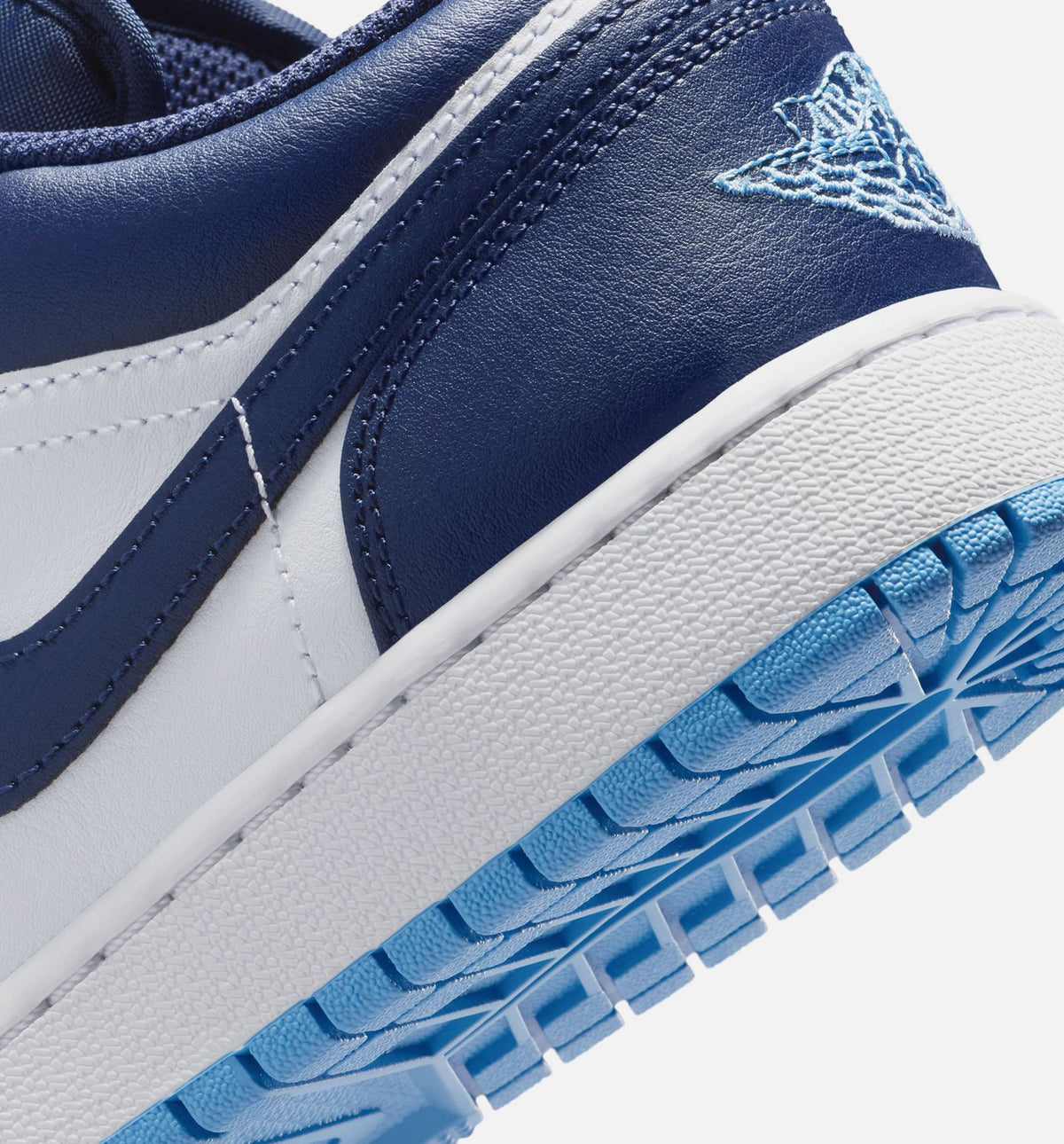 Air Jordan 1 Low 大童休闲运动鞋 - 午夜海军蓝/大学蓝/白