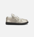 Air Jordan 1 Low SE Metallic Zinc 女士休闲运动鞋 - 金属锌色/山峰白/天鹅绒棕
