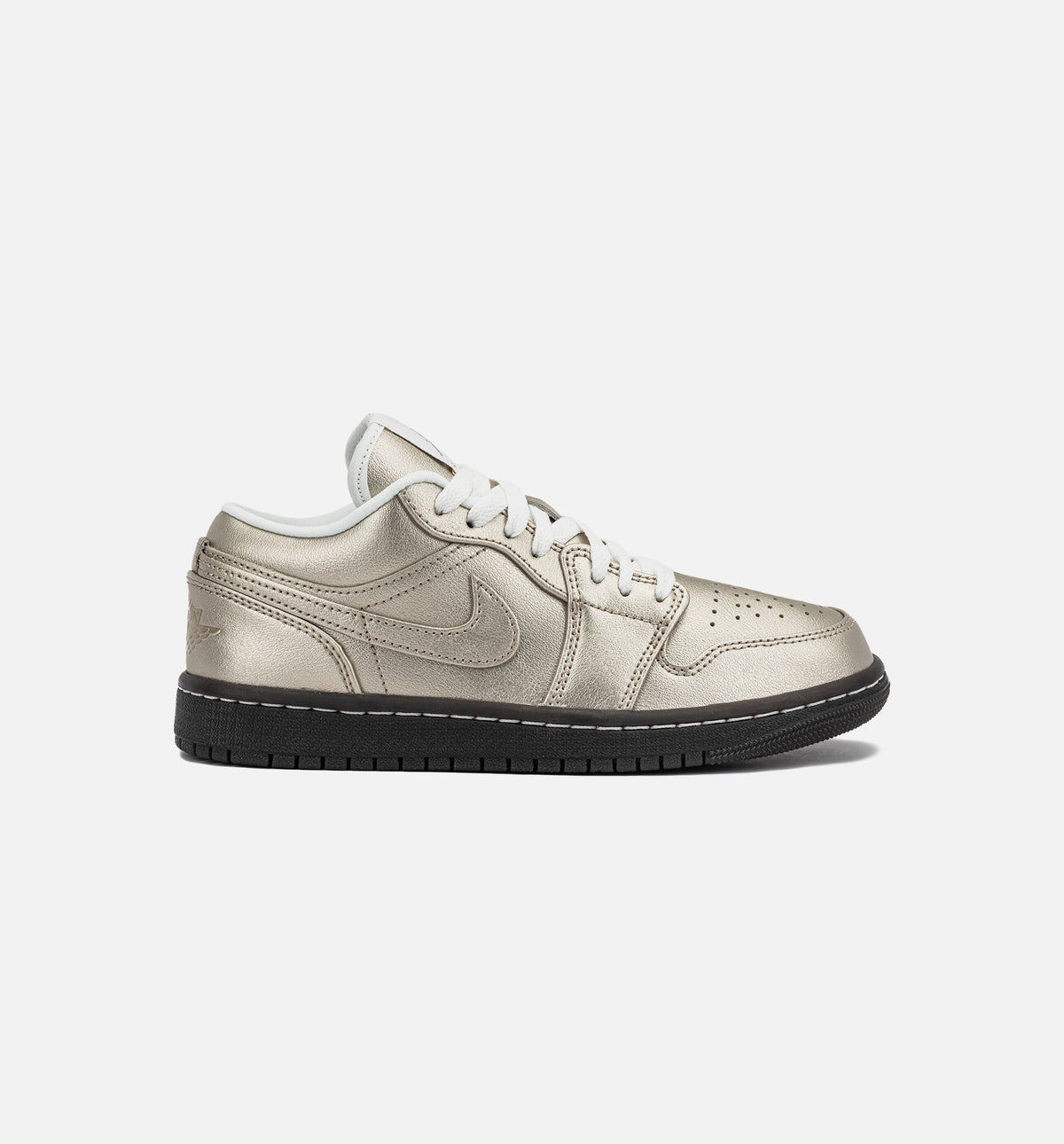 Air Jordan 1 Low SE Metallic Zinc 女士休闲运动鞋 - 金属锌色/山峰白/天鹅绒棕