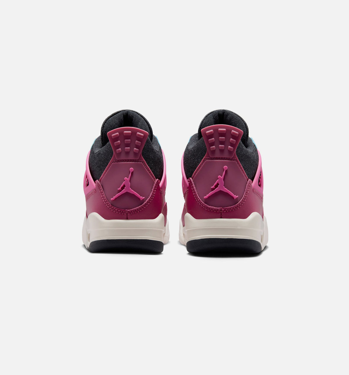 Air Jordan 4 Retro She's A Star 大童休闲运动鞋 - 甜菜红/沙漠粉/暗黑/粉笔白
