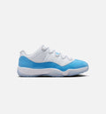 Air Jordan 11 Retro Low University Blue 男士休闲运动鞋 - 白色/大学蓝/黑色