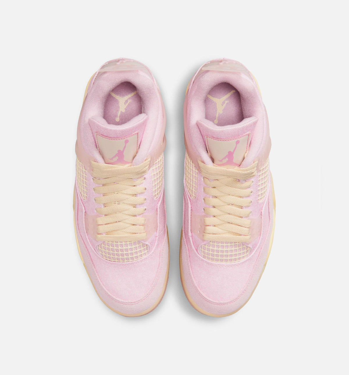Air Jordan 4 Retro Pink Pearl And Iced Carmine 女士休闲运动鞋 - 珍珠粉/冰胭脂红/椰奶白