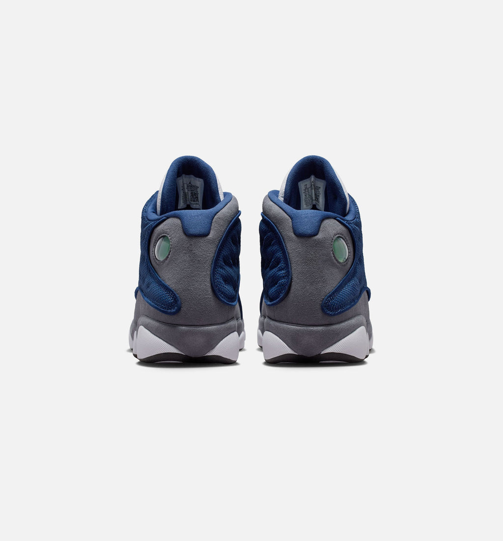 Air Jordan 13 Retro Navy And Flint Grey 男士休闲运动鞋 - 海军蓝/大学蓝/燧石灰/白色