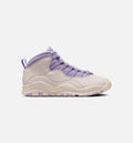 Air Jordan 10 Retro Hydrangeas 女士休闲运动鞋 - 粉笔白/绣球花紫/野葡萄紫