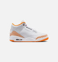 Air Jordan 3 Retro Orange Citrus 女子休闲运动鞋 - 白/橘色