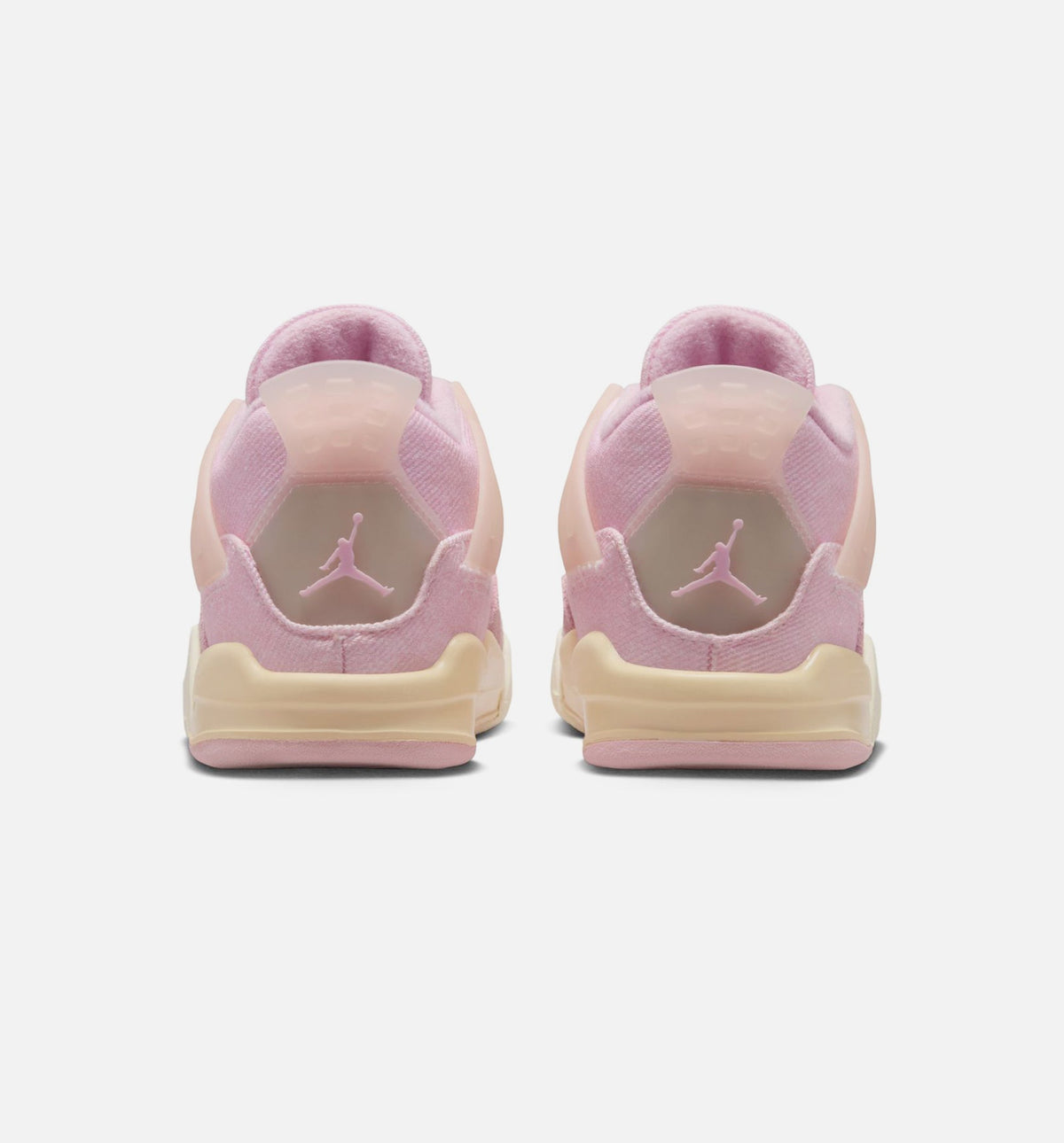 Air Jordan 4 Retro Pink Pearl And Iced Carmine 婴幼童休闲运动鞋 - 冰胭脂红/椰奶白/炭灰