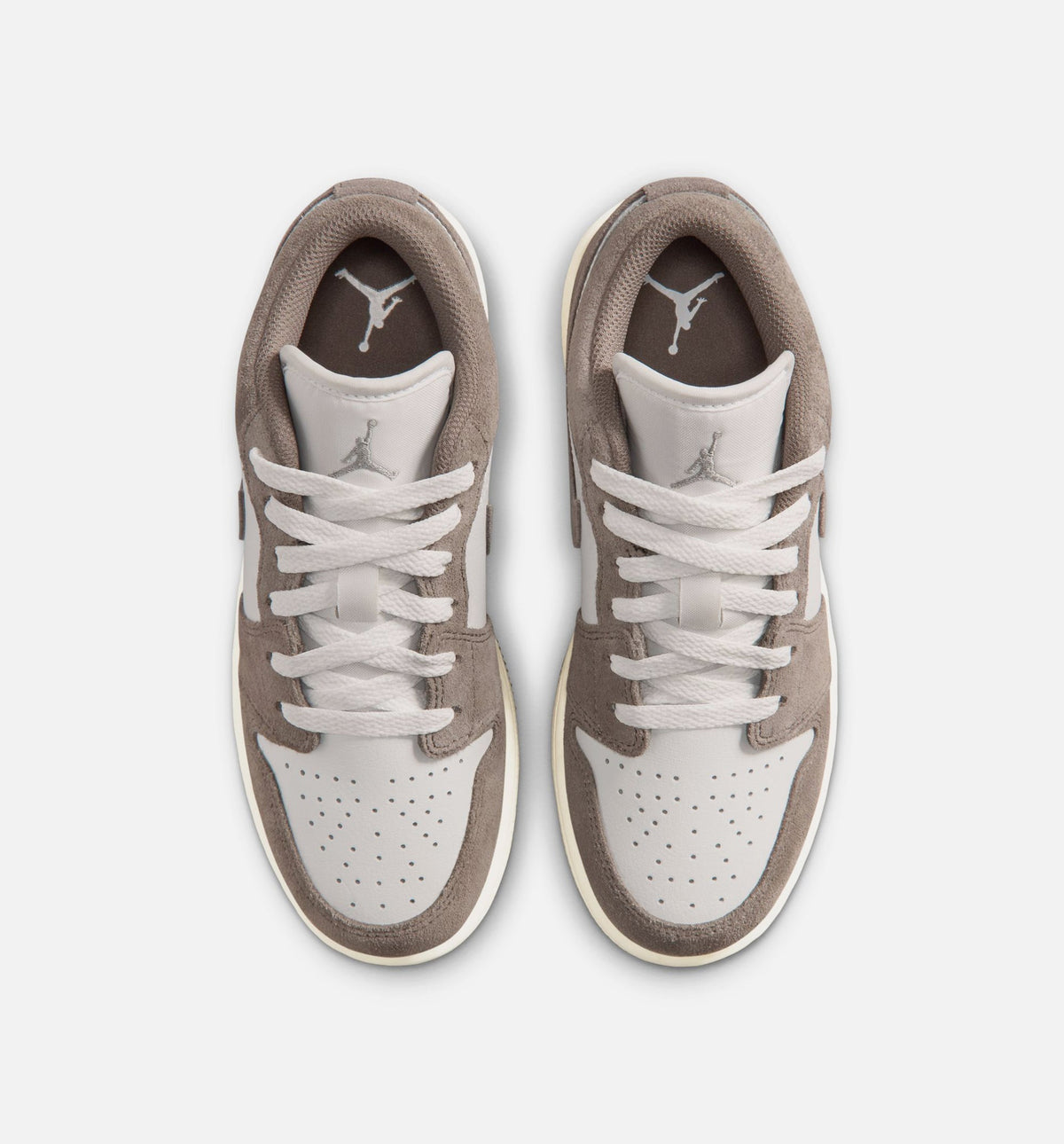 Air Jordan 1 Low 大童休闲运动鞋 - 橄榄灰/谜石色/峰顶白