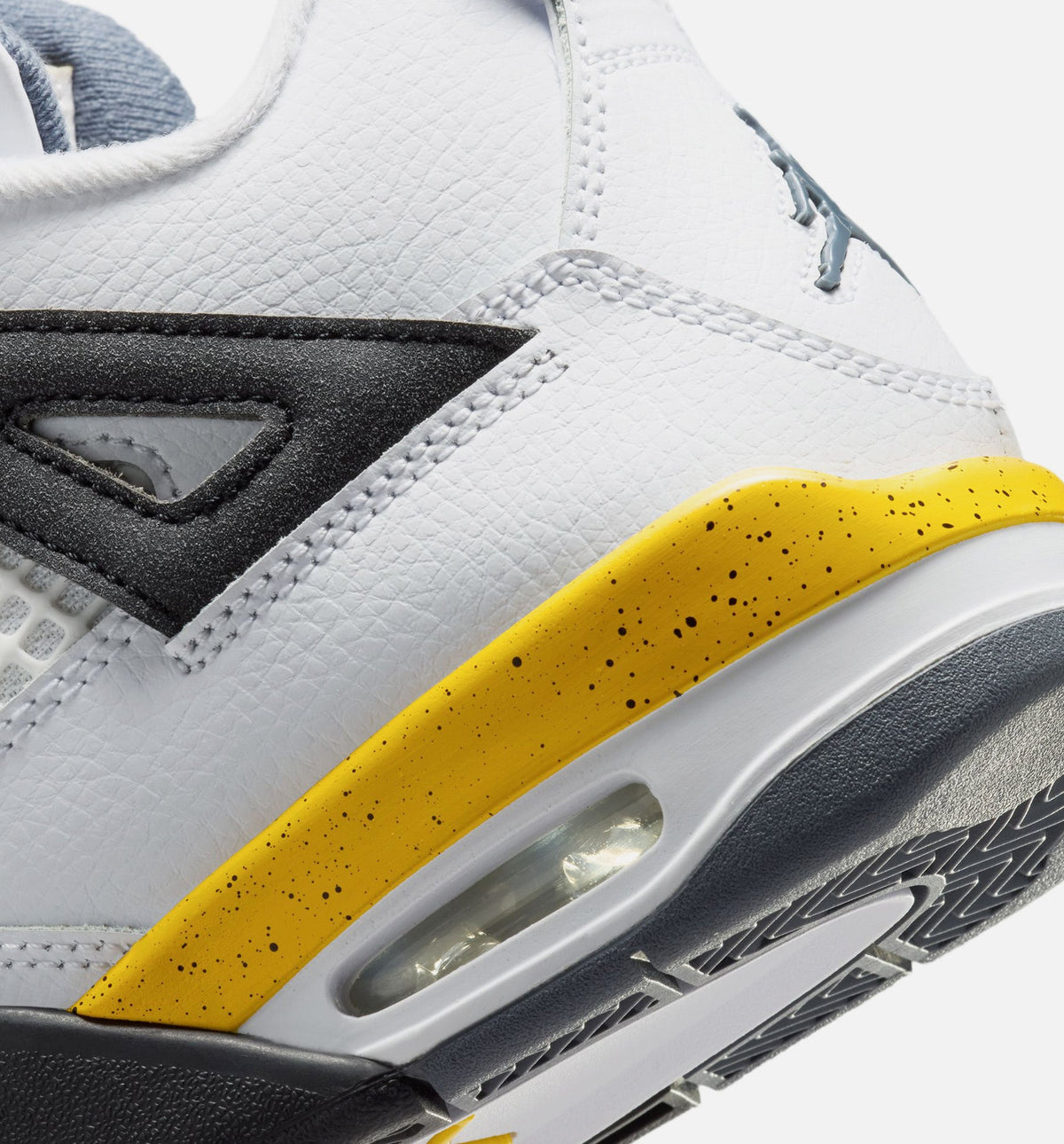 Air Jordan 4 Retro Rare Air Tour Yellow 大童休闲运动鞋 - 白色/深蓝灰/黑色/巡游黄