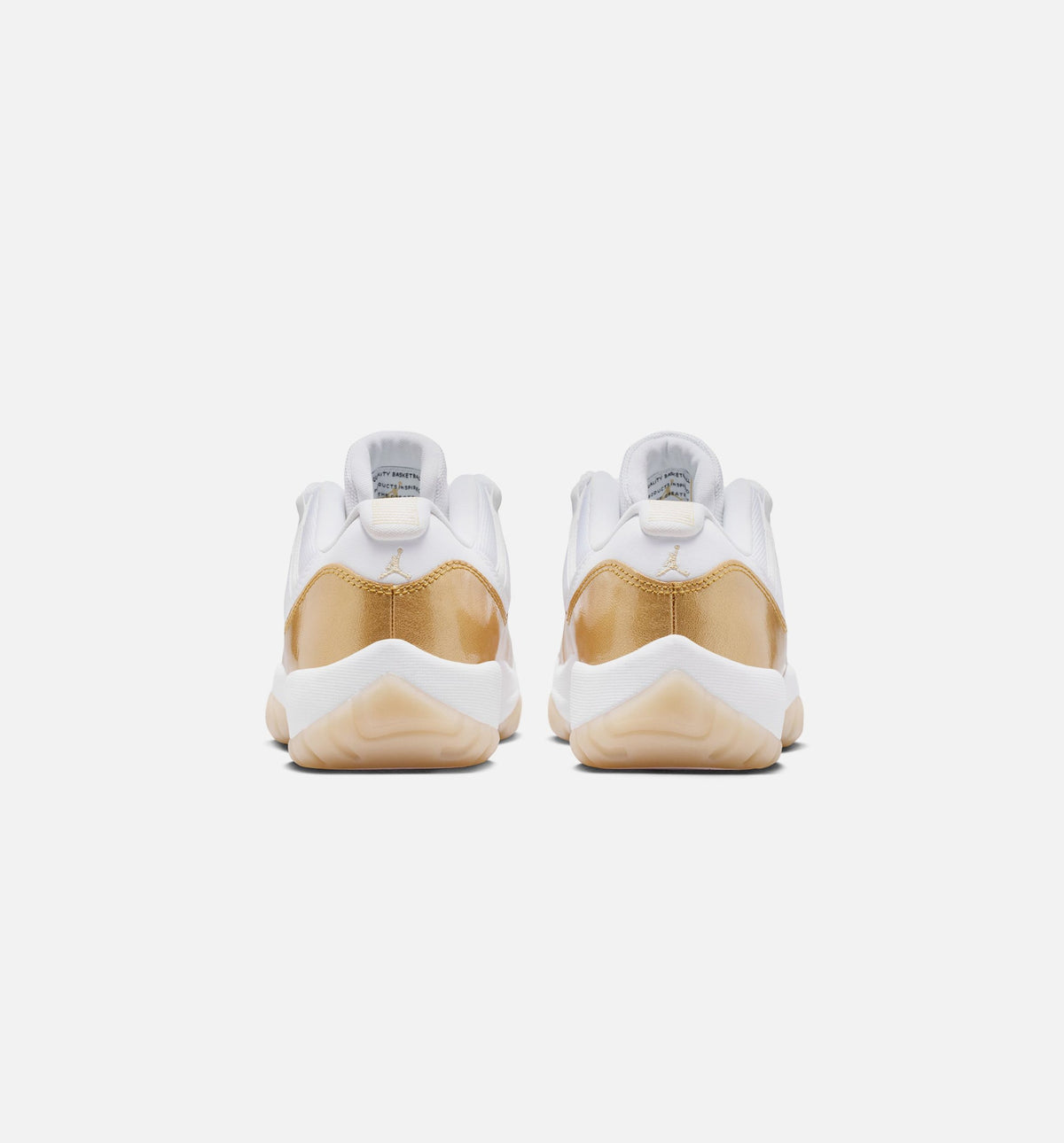 Air Jordan 11 Retro Low Mothers Day 女士休闲运动鞋 - 白色/金属金/团队金