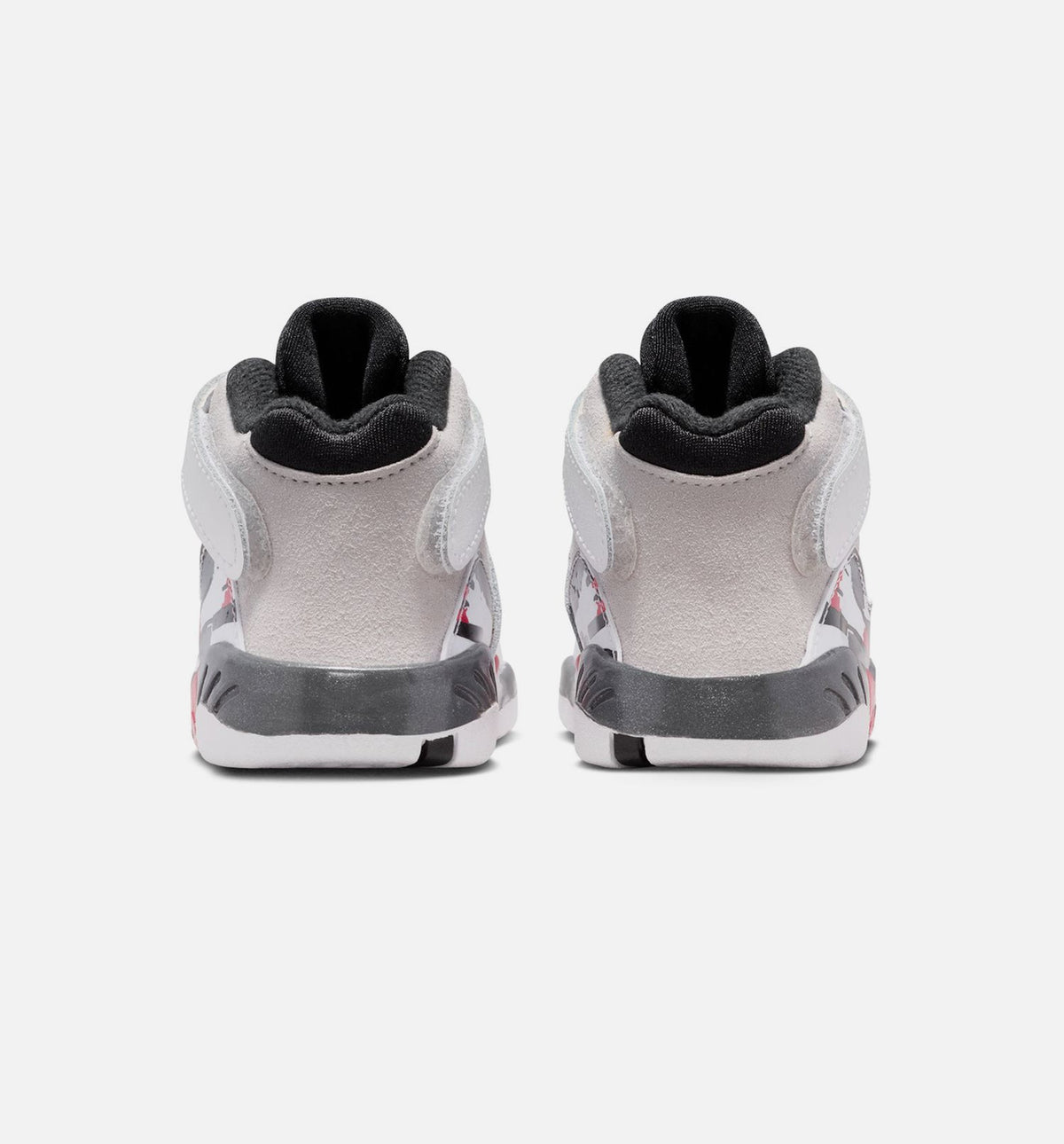 Air Jordan 8 Retro White And True Red 婴幼童休闲运动鞋 - 白色/黑色/正红色
