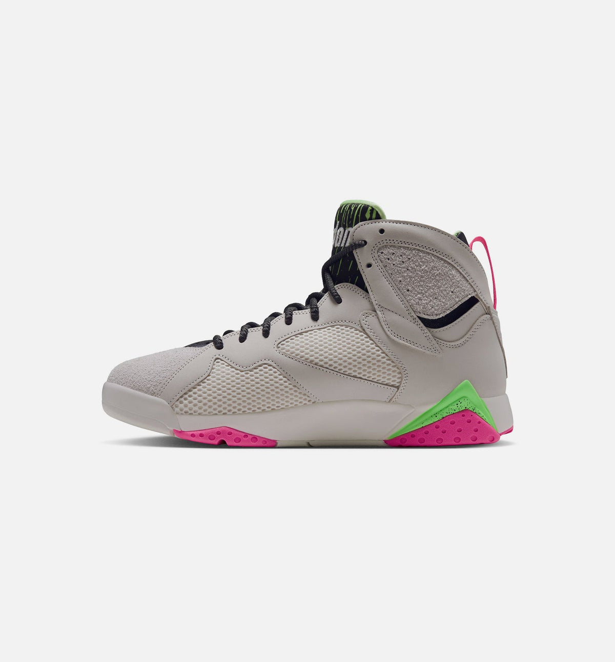 Air Jordan 7 Retro Tennis Day 男士休闲运动鞋 - 幻影色/爆裂青柠色/爆裂粉色/炭灰色