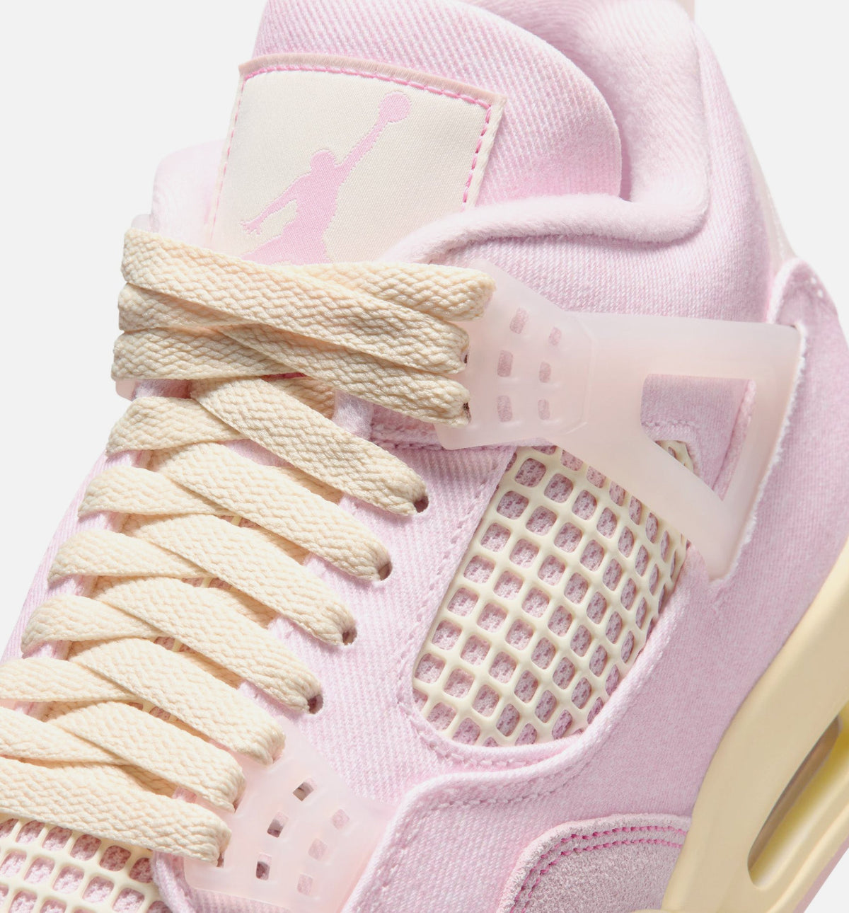 Air Jordan 4 Retro Pink Pearl And Iced Carmine 女士休闲运动鞋 - 珍珠粉/冰胭脂红/椰奶白