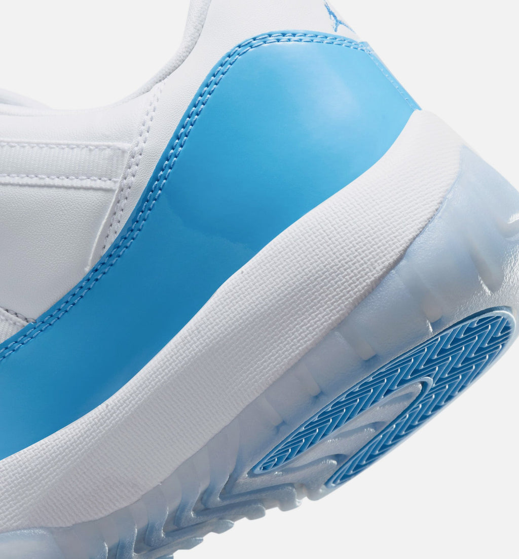 Air Jordan 11 Retro Low University Blue 男士休闲运动鞋 - 白色/大学蓝/黑色