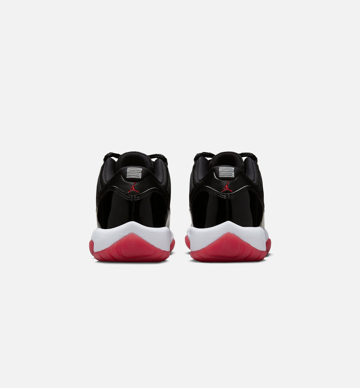 Air Jordan 11 Retro Bred 大童休闲运动鞋 - 黑色/校队红/白色