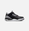 Air Jordan 3 Retro Black Cement 男士休闲运动鞋 - 黑/火焰红/水泥灰