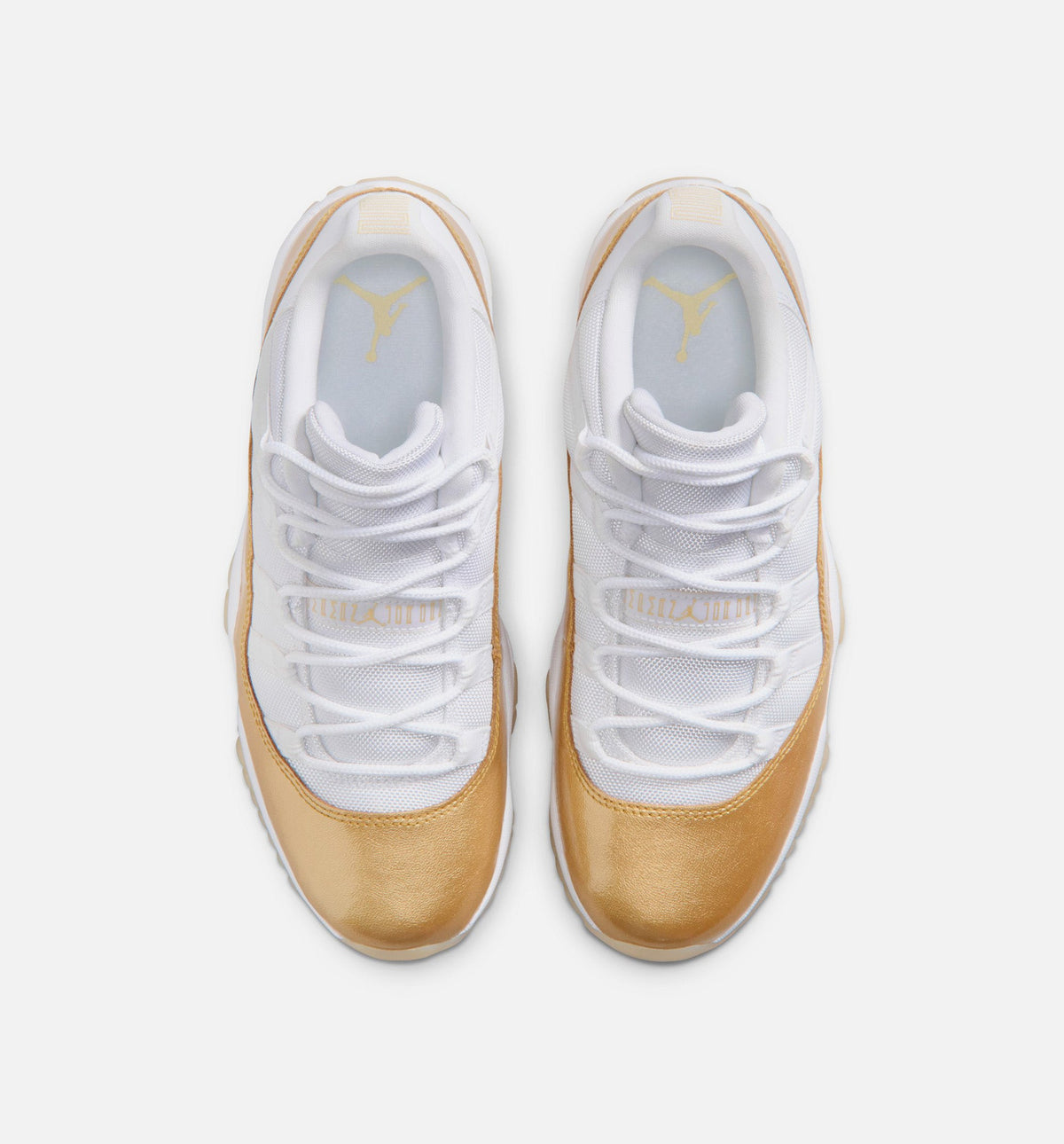 Air Jordan 11 Retro Low Mothers Day 女士休闲运动鞋 - 白色/金属金/团队金