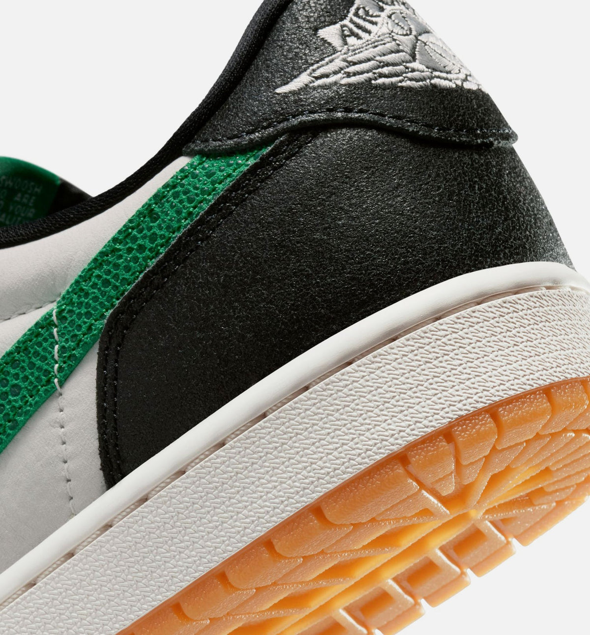 Air Jordan 1 Retro Low OG 男士休闲运动鞋 - 幻影白/松绿/黑