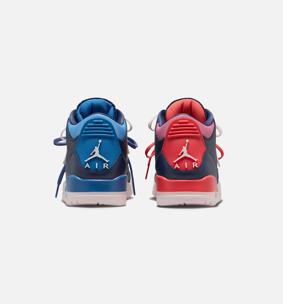 Air Jordan 3 Retro Sport Renaissance 女子休闲运动鞋 - 深海蓝/粉笔白/跑道红